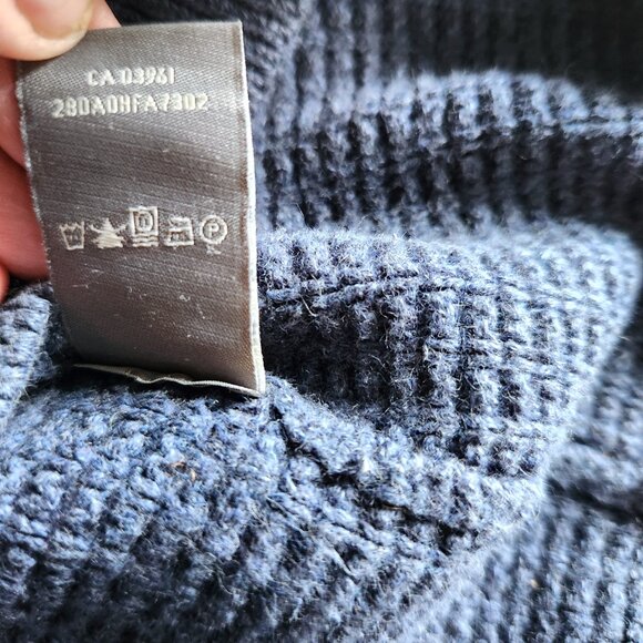 Denver Hayes Cardigan Sweater Mens Size XL Blue Knit Full Zip Long Sleeve - Picture 7 of 12